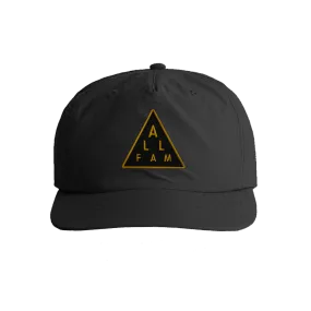 2" TRIANGLE PATCH SURF CAP BLK