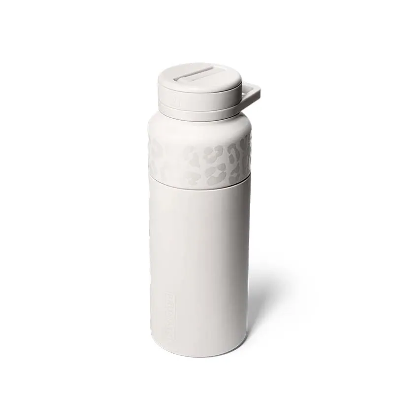 35oz Rotera Water Bottle in Limestone Leopard