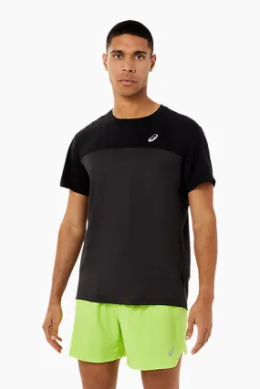 ASICS Men's Race SS Top in Black/Graphite Grey