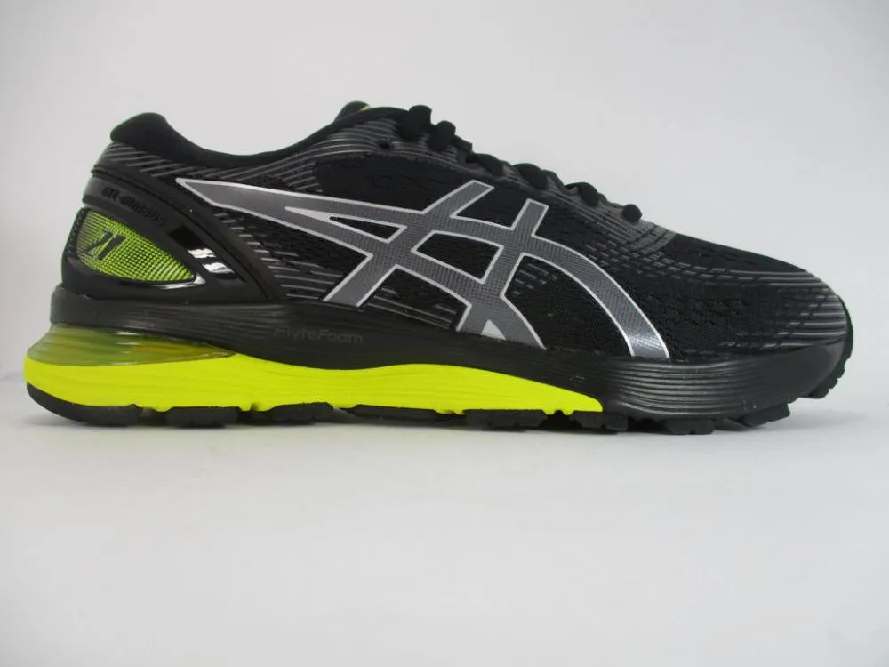 Asics men's running shoe Gel Nimbus 21 1011A169 003 black lemon yellow