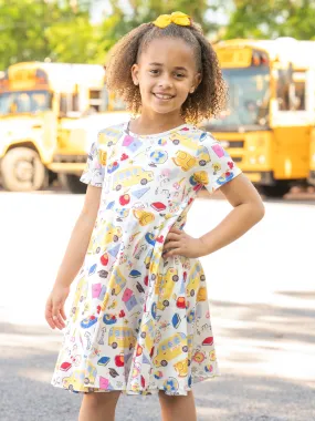 Back to School Doodles Swing Dress