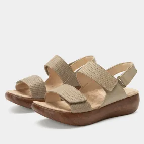 Bailee Woven Taupe Sandal