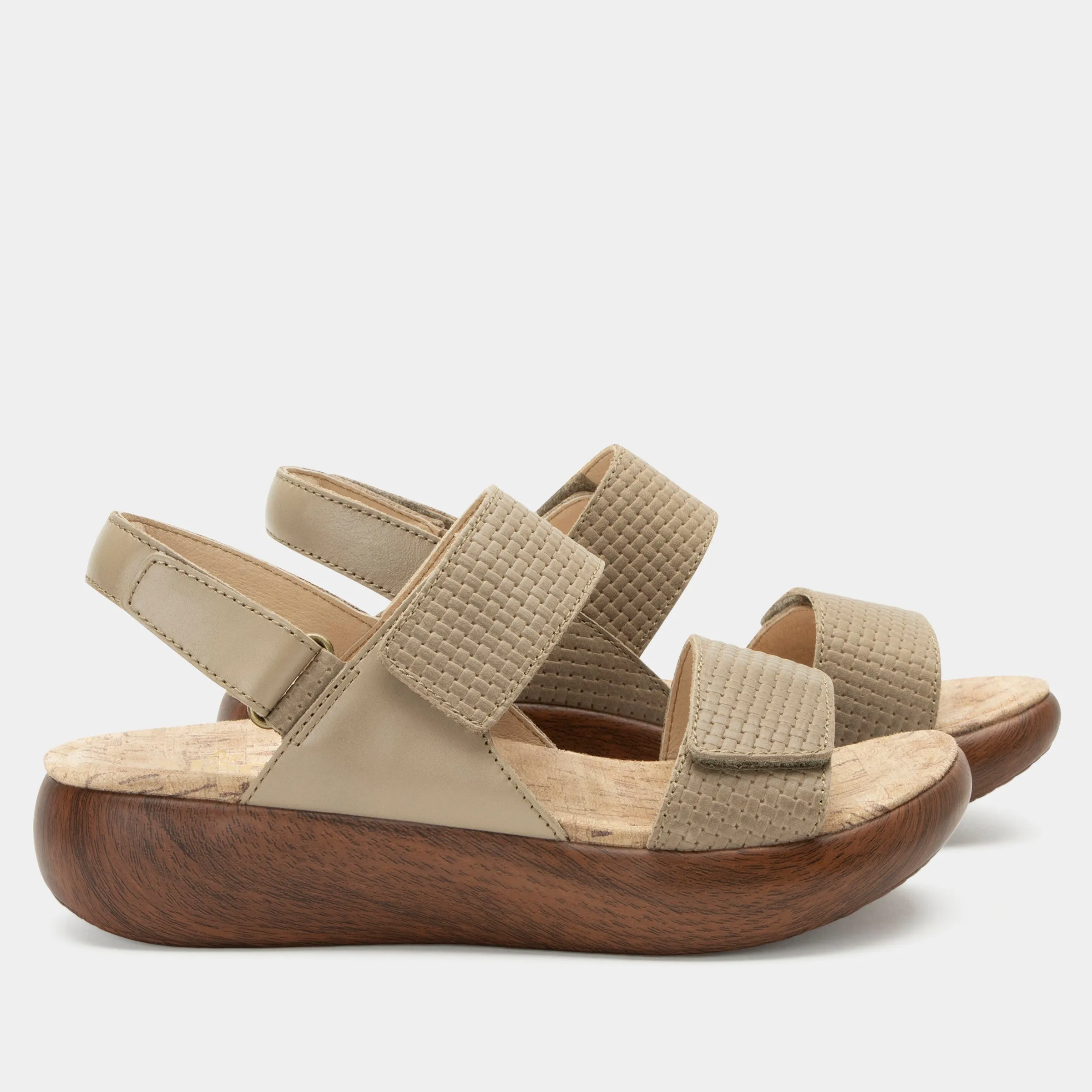 Bailee Woven Taupe Sandal