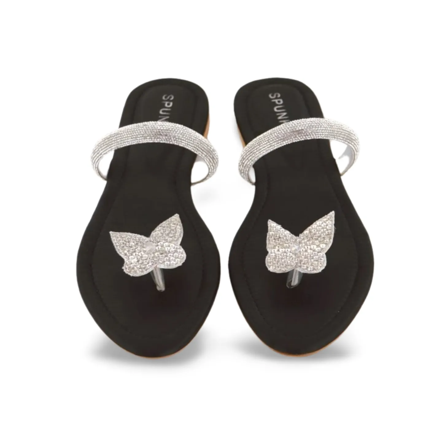 Beautifull Women’s Butterfly Embellished Flat Sandals