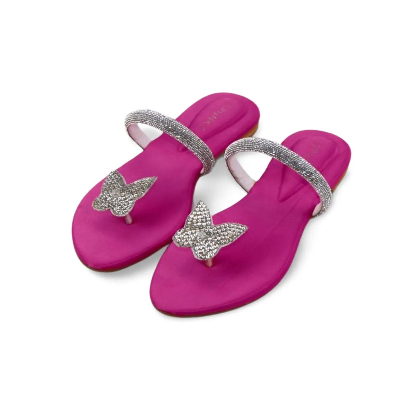 Beautifull Women’s Butterfly Embellished Flat Sandals