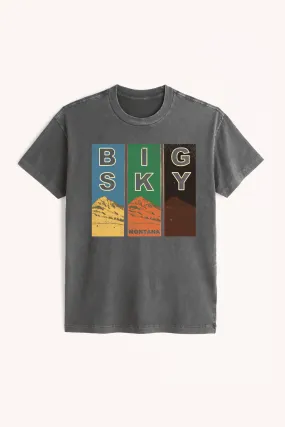 Big Sky Graphic Tee - Gunmetal