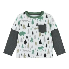 Boys Forest Vibes Pocket Tee