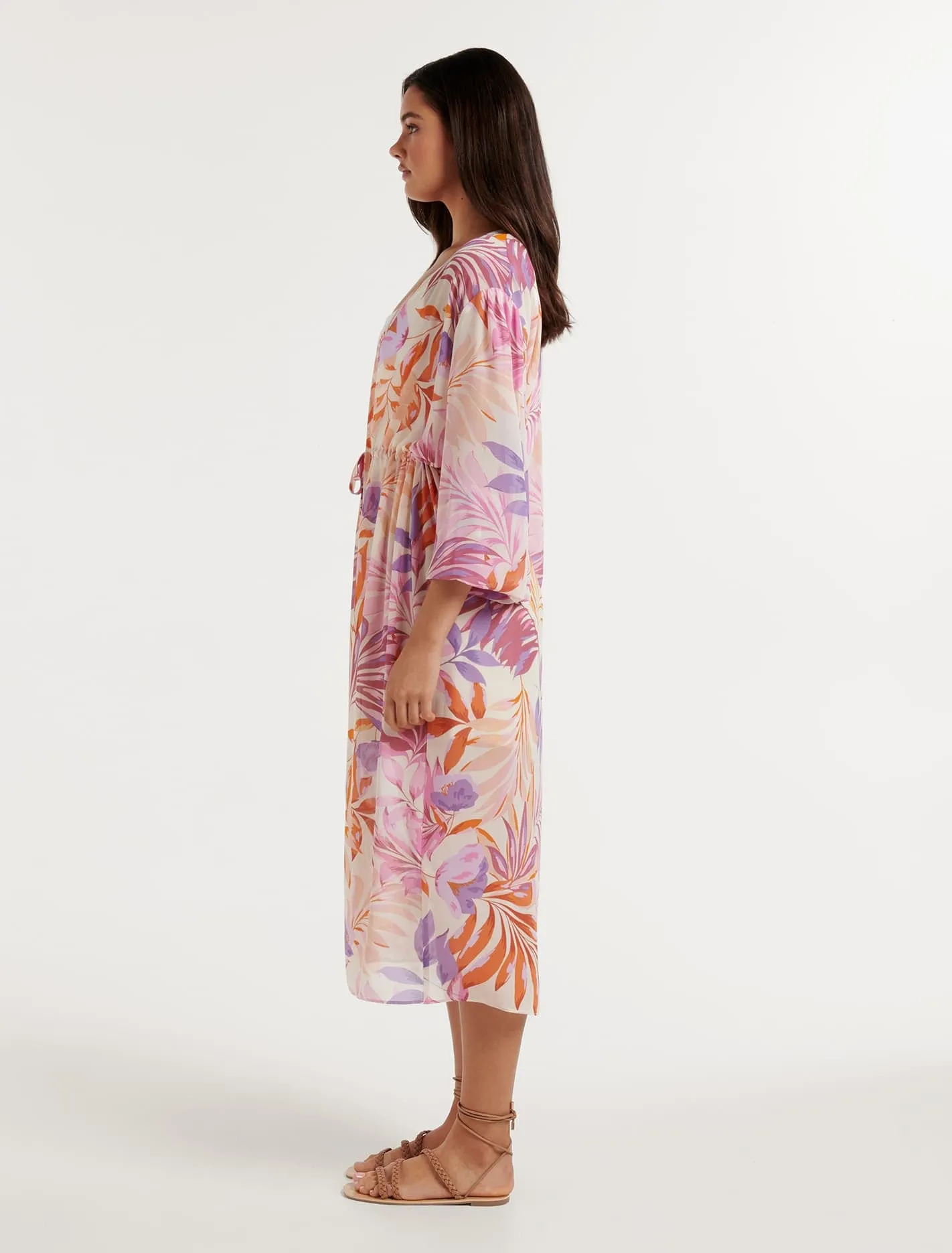 Bronte Longline Print Kimono