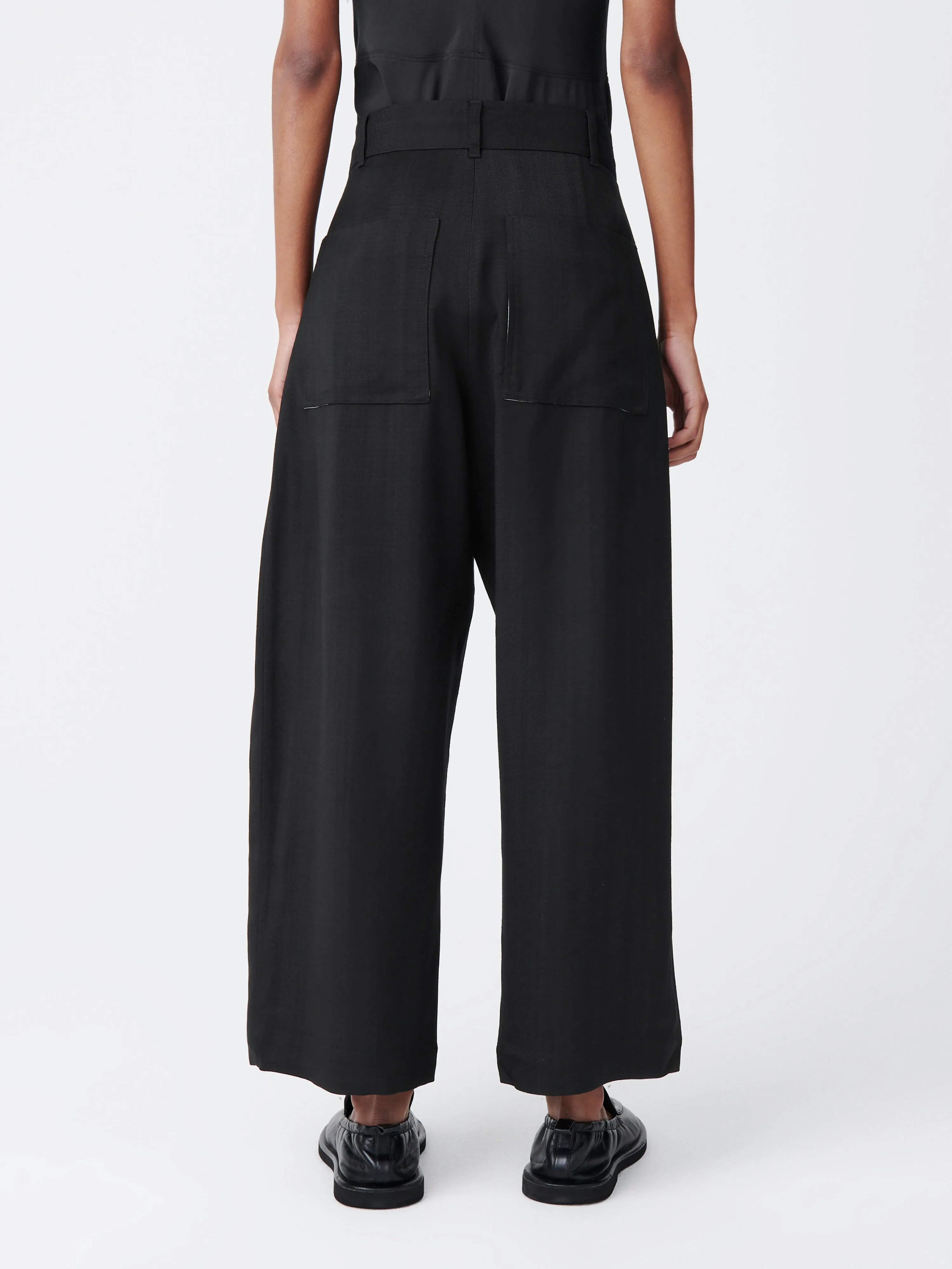 Chalco Basket Weave Pant in Black