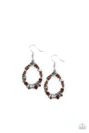 Crushing Couture Multicolored Gem Teardrop Earrings - Paparazzi Accessories