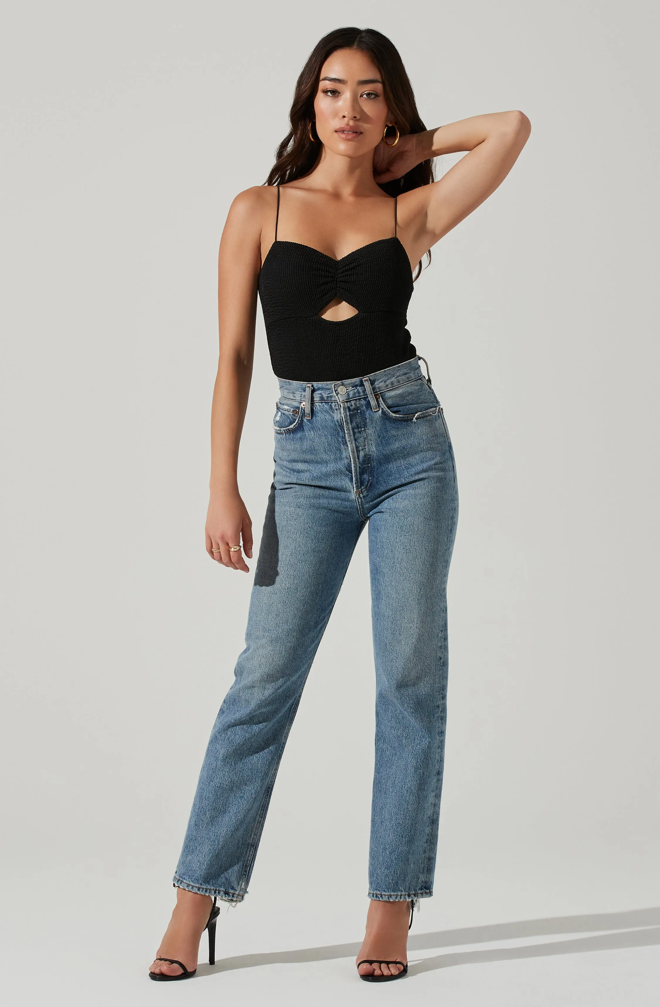 Cut Out Sweetheart Bodysuit