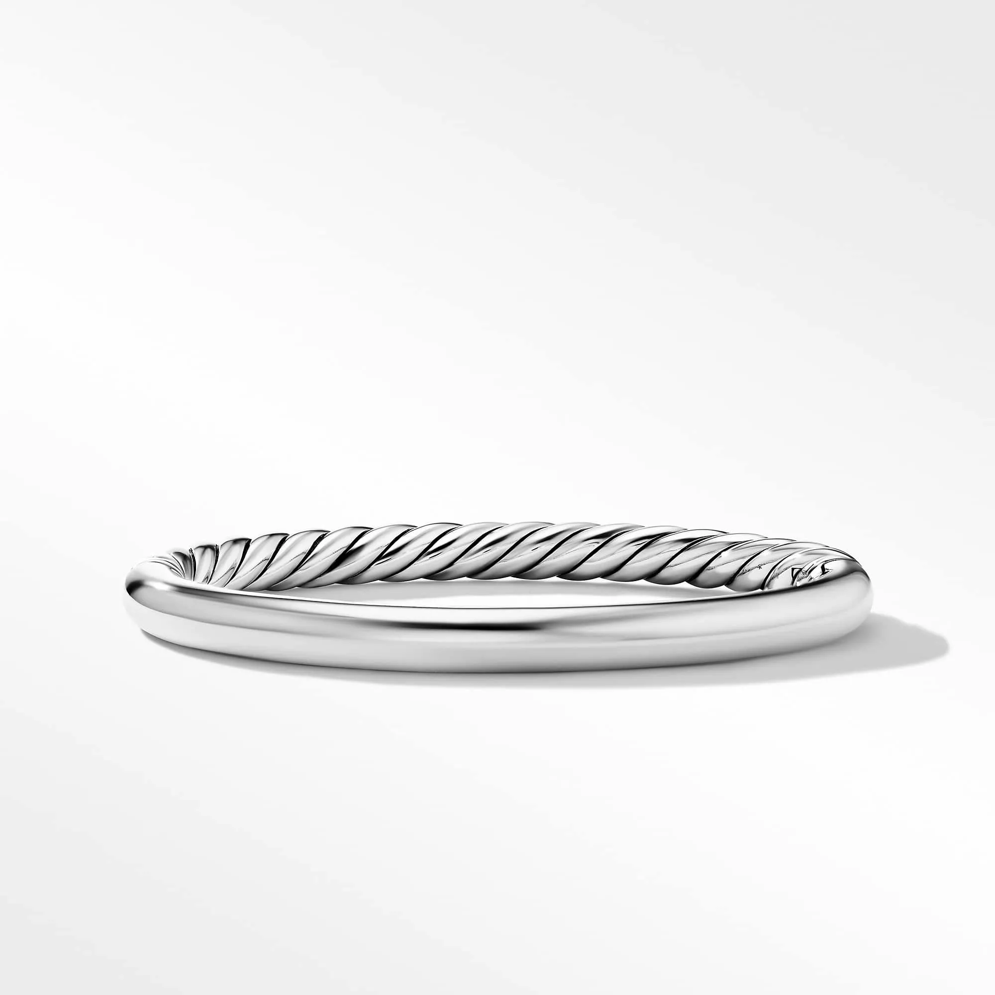 David Yurman Sculpted Cable and Smooth Bangle Bracelet