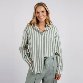 Donata Stripe Shirt - Sage Stripe