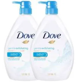 Dove Gentle Exfoliating Body Wash 550 ml 18 oz 2-PACK