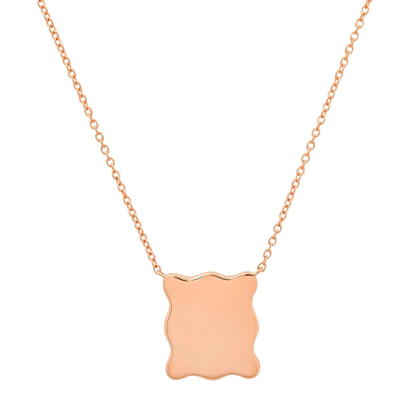 Engravable Gold Form Necklace