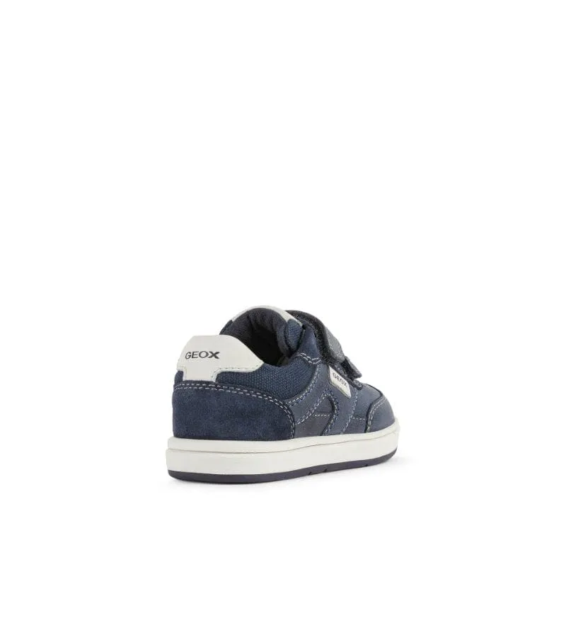 Geox Infant Boys Navy Trottola Leather Shoe B2543A