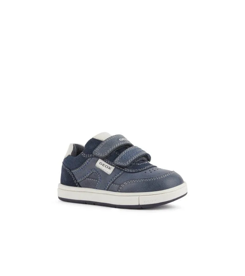 Geox Infant Boys Navy Trottola Leather Shoe B2543A