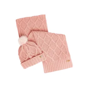 Gift Set Donna Barbour Cappello Sciarpa Ridley Rosa