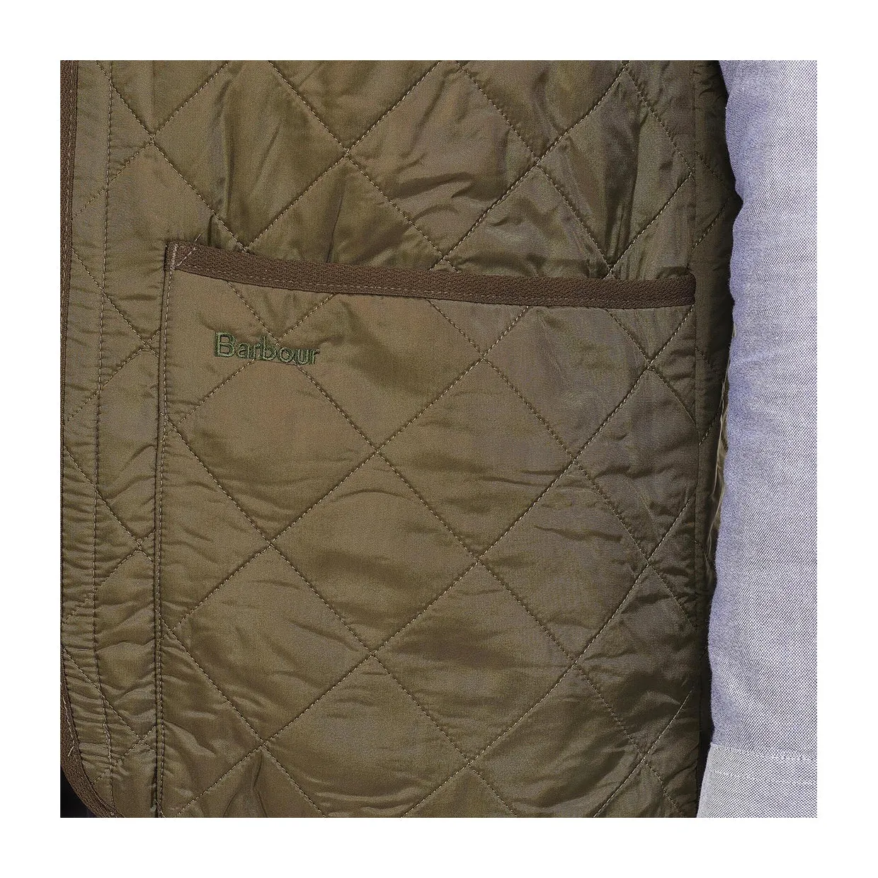 Gilet Uomo Barbour Polarquilt Zip-In Liner Verde