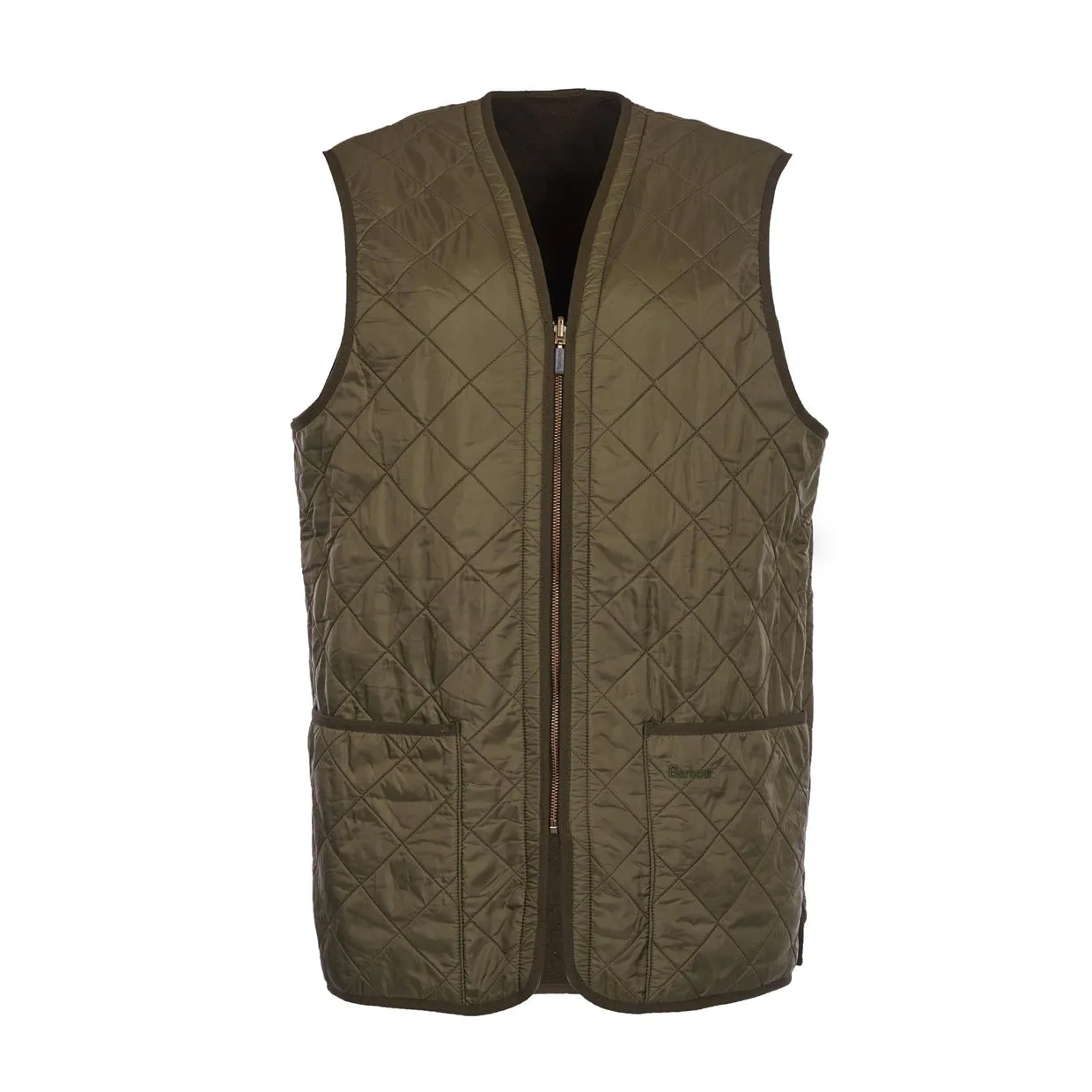 Gilet Uomo Barbour Polarquilt Zip-In Liner Verde