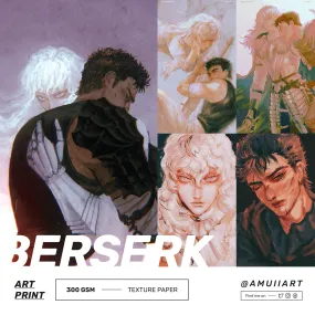 Guts & Griffith / Berserk Art Print