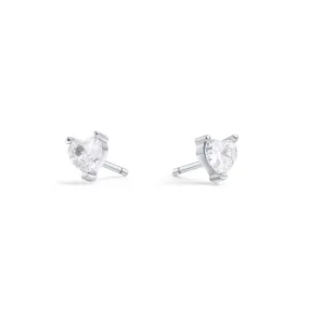 Heart to Heart Stud Earrings