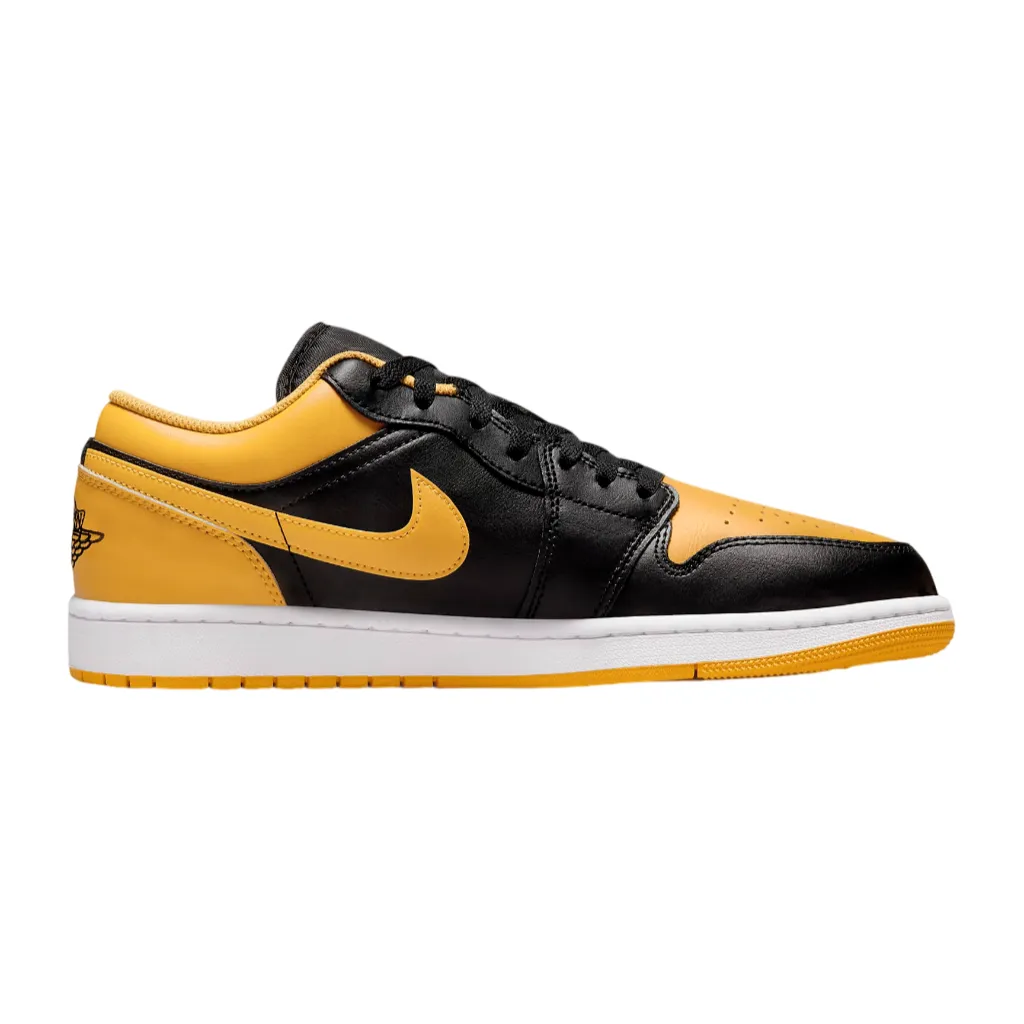 Jordan men's sneakers shoe Air Jordan 1 Low 553558-072 black-yellow