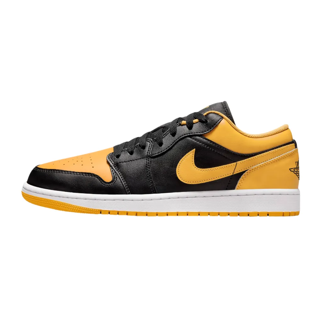 Jordan men's sneakers shoe Air Jordan 1 Low 553558-072 black-yellow