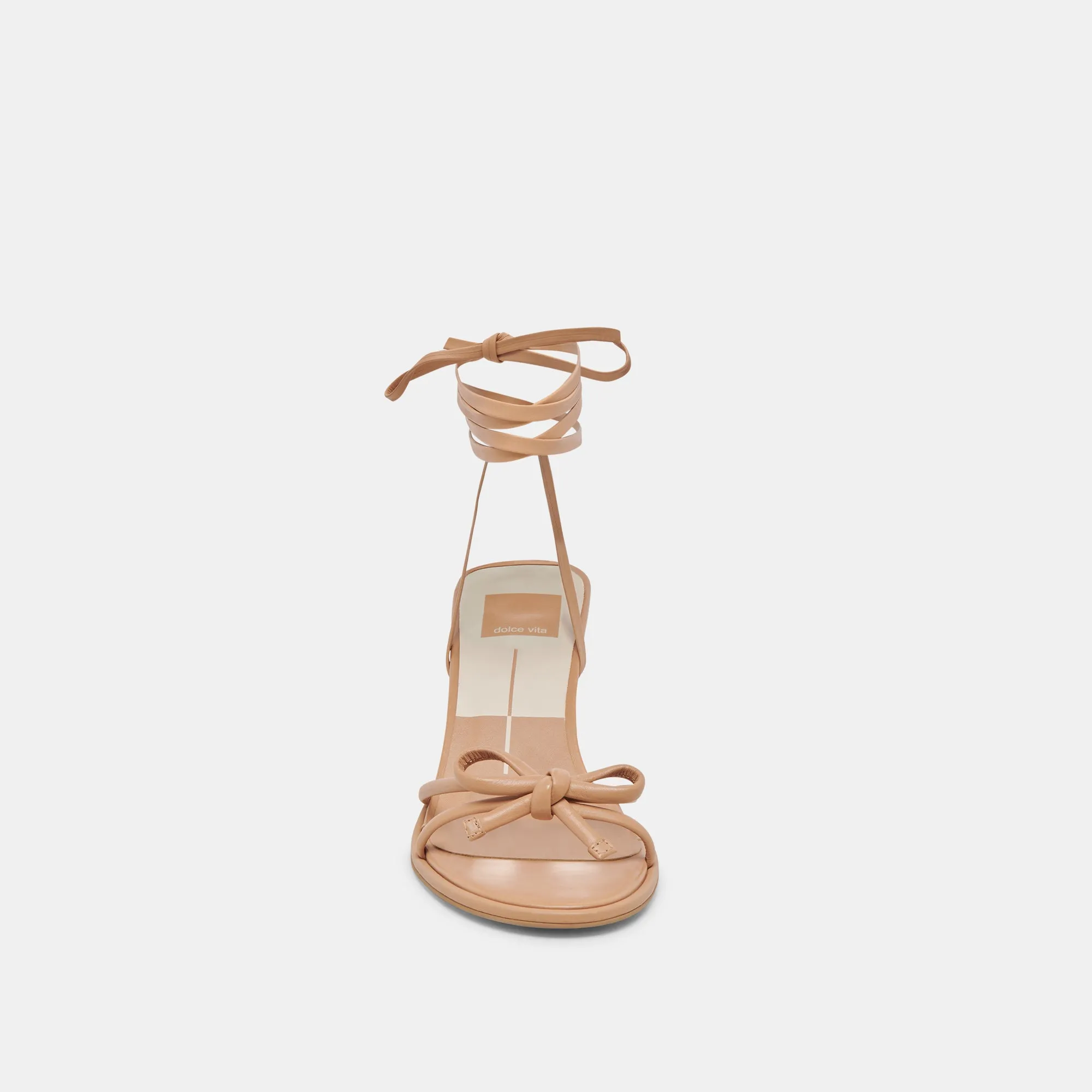 MAISON HEELS LIGHT TAN LEATHER