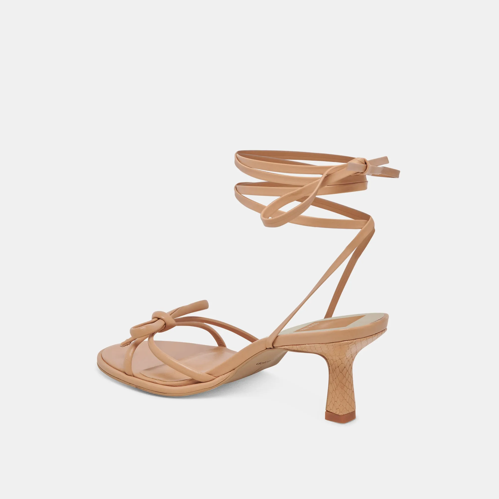 MAISON HEELS LIGHT TAN LEATHER