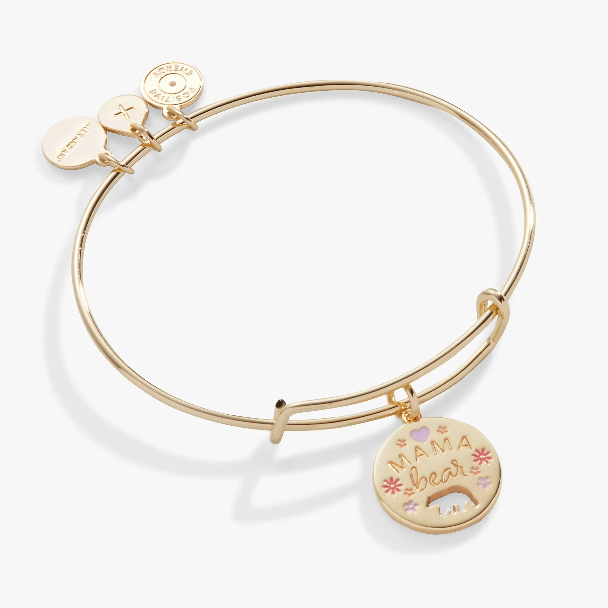 Mama Bear Charm Bangle Bracelet