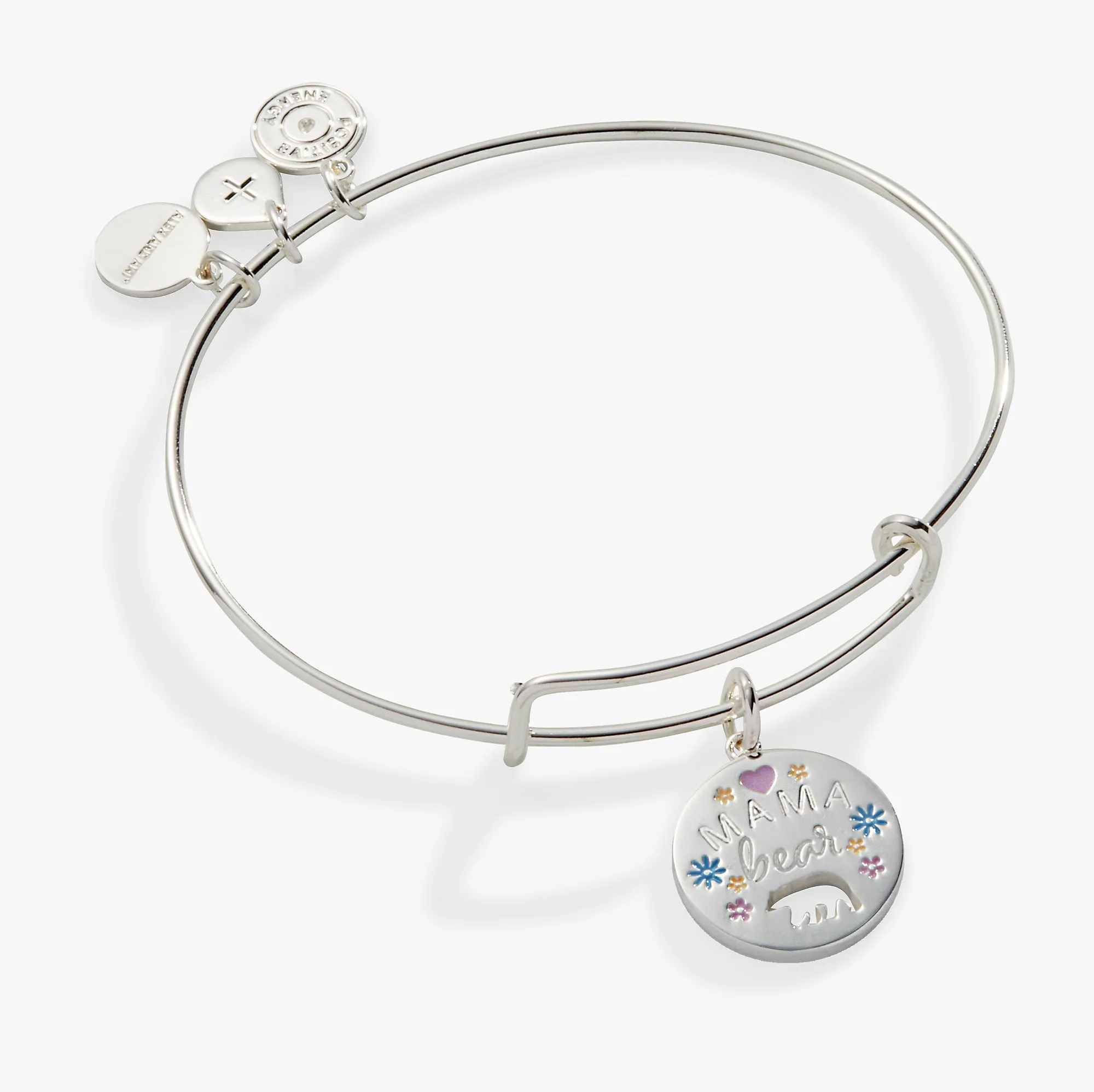 Mama Bear Charm Bangle Bracelet