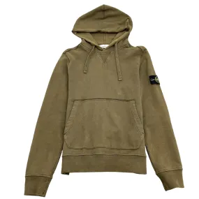 Men's Applique Logo Hoodie Khaki Size S