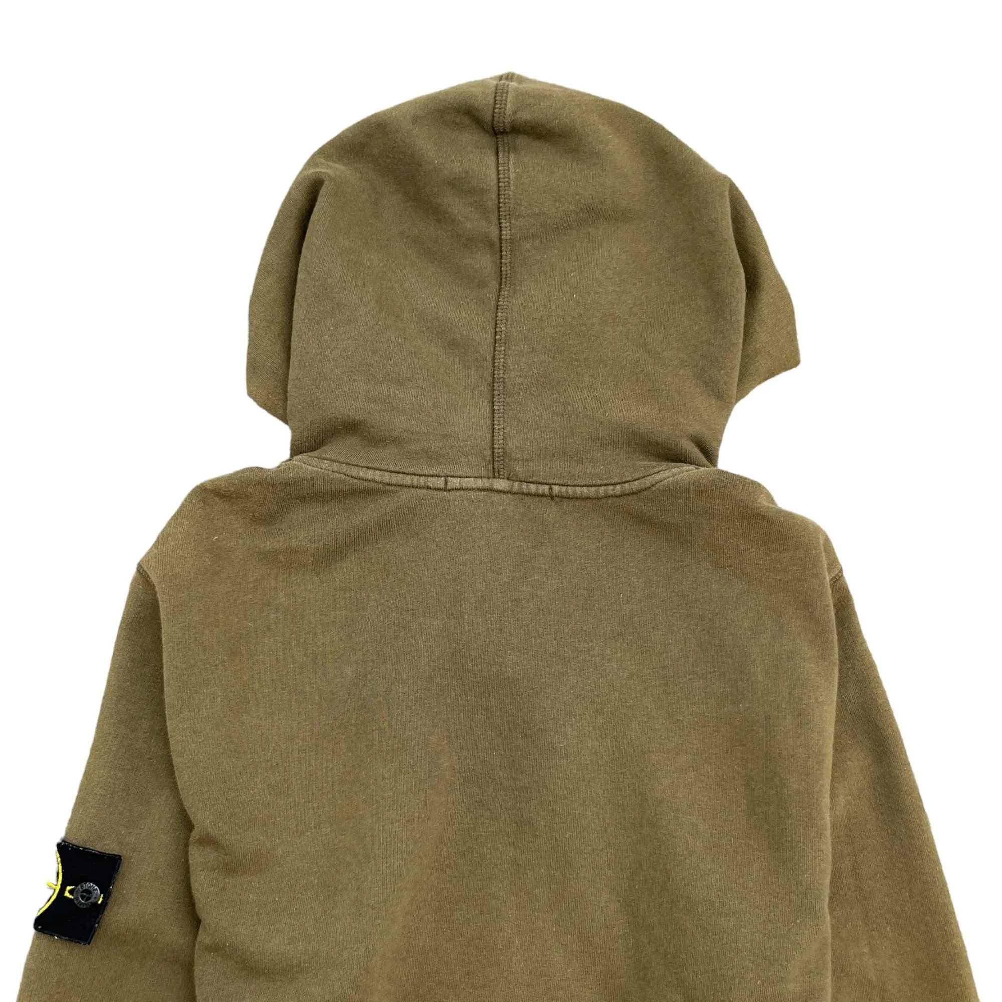 Men's Applique Logo Hoodie Khaki Size S