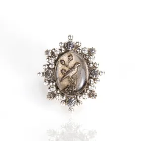 Oval Cloister Songbird Ring