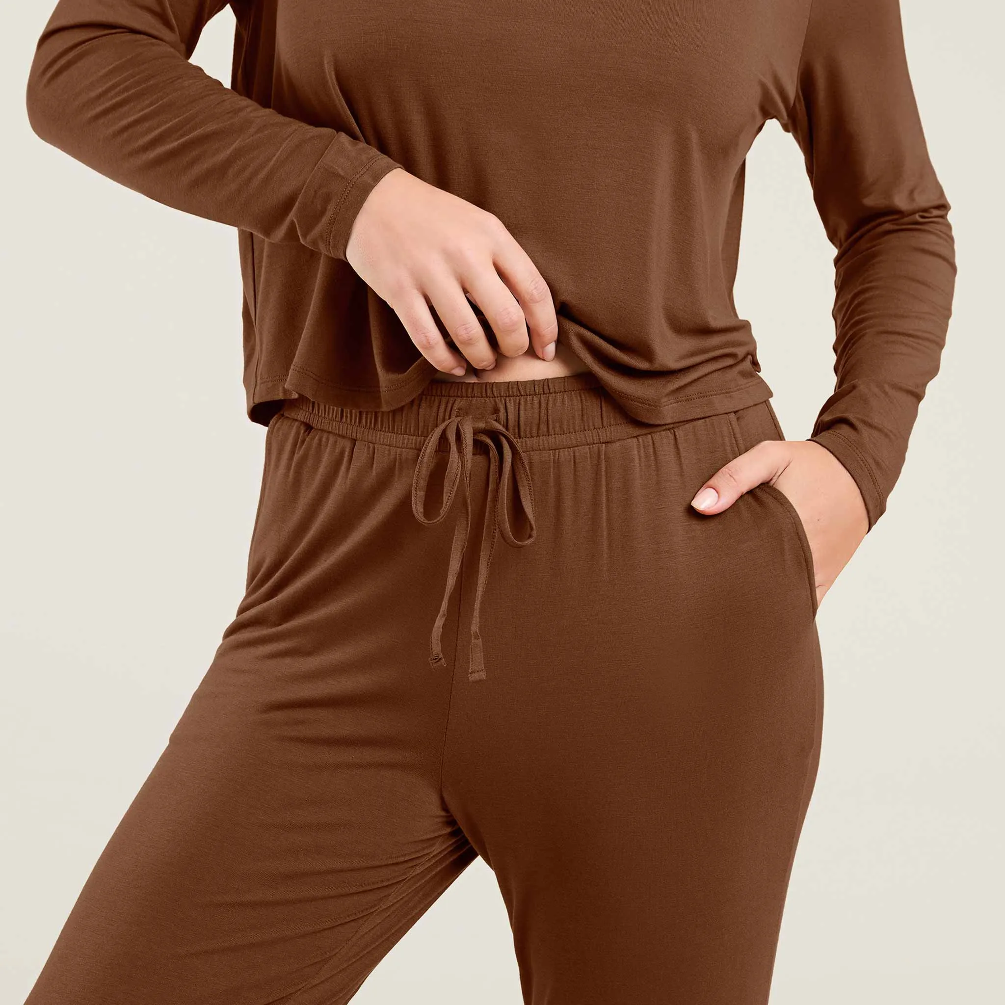 Pajama Jogger Set | Chocolate