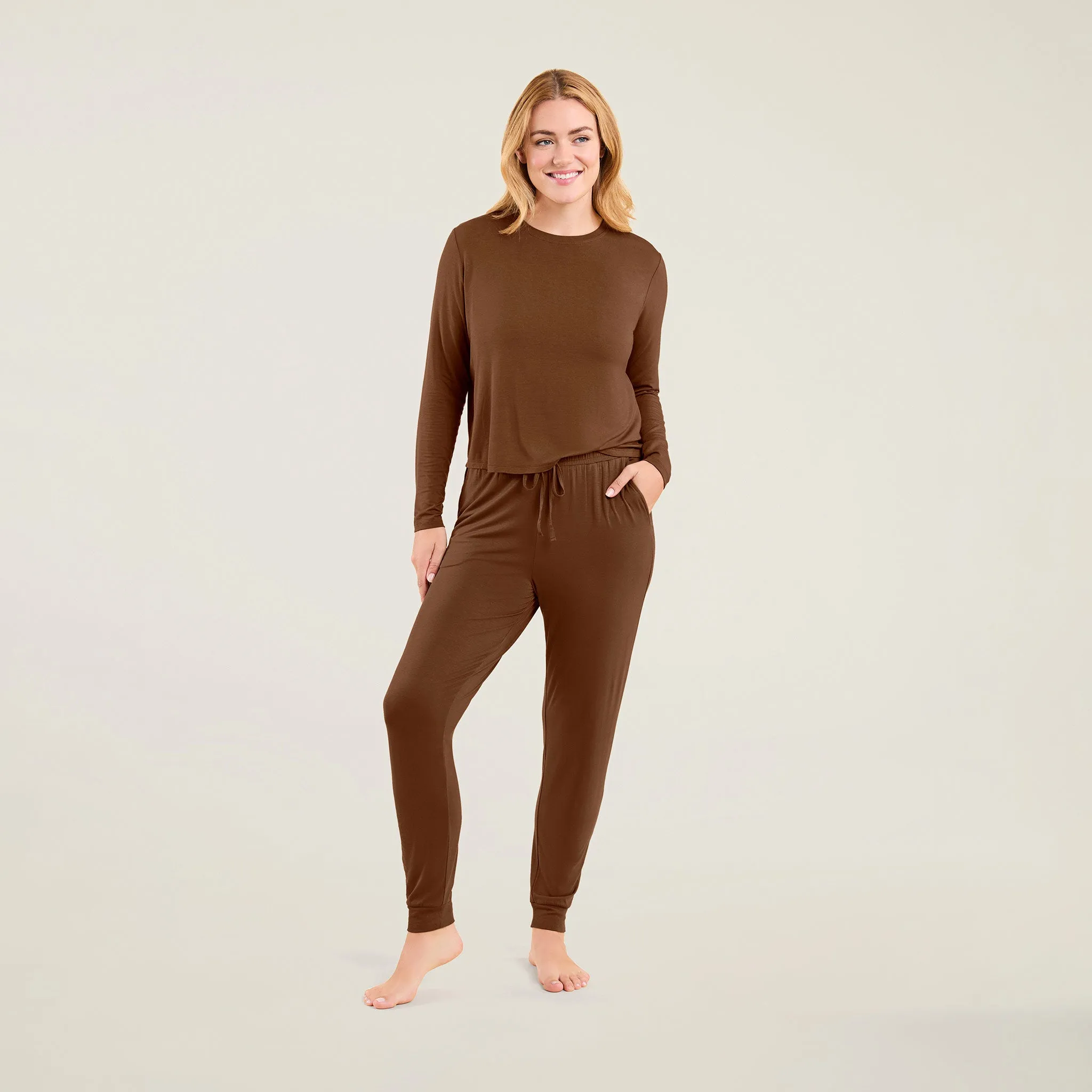 Pajama Jogger Set | Chocolate