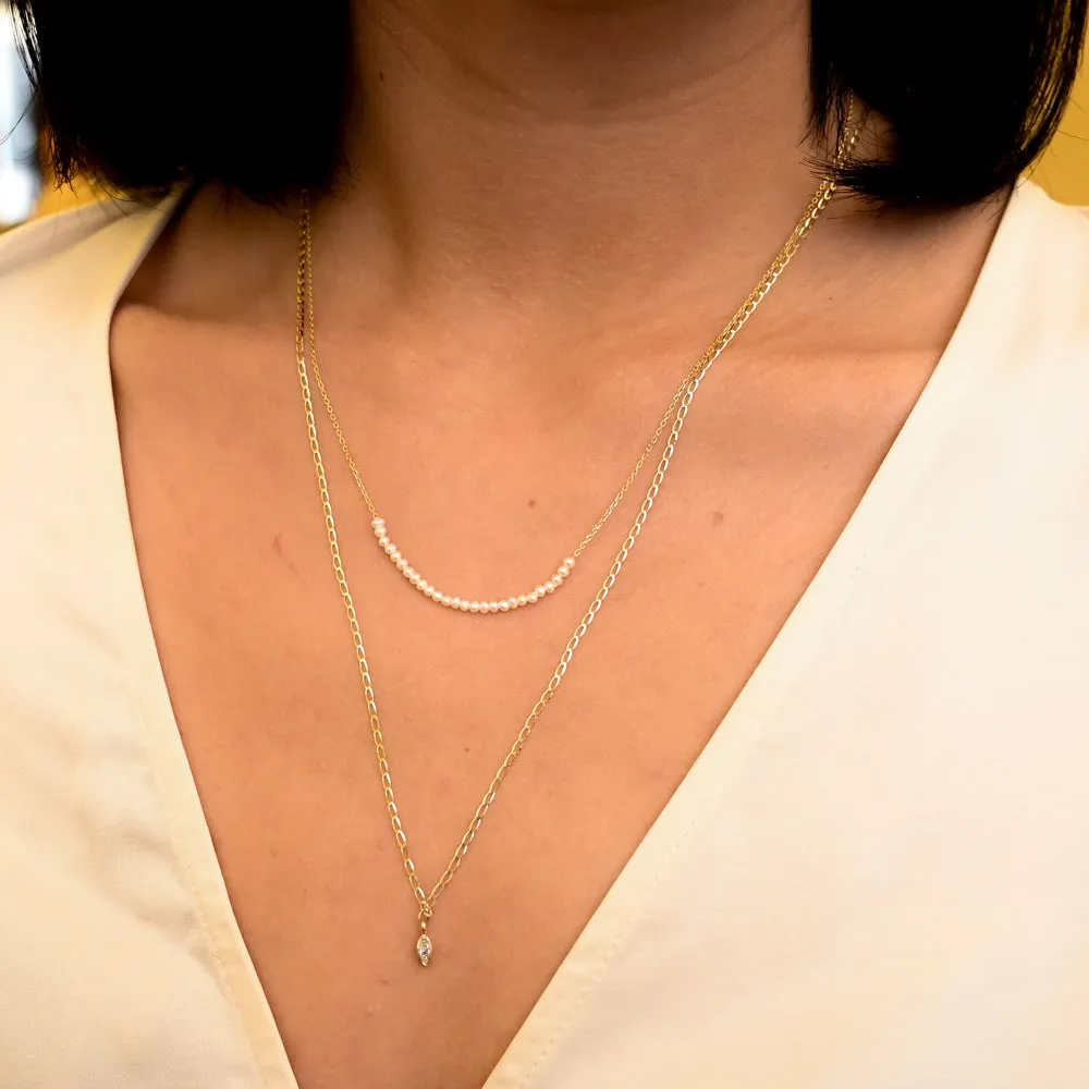 Pearl Arc Necklace