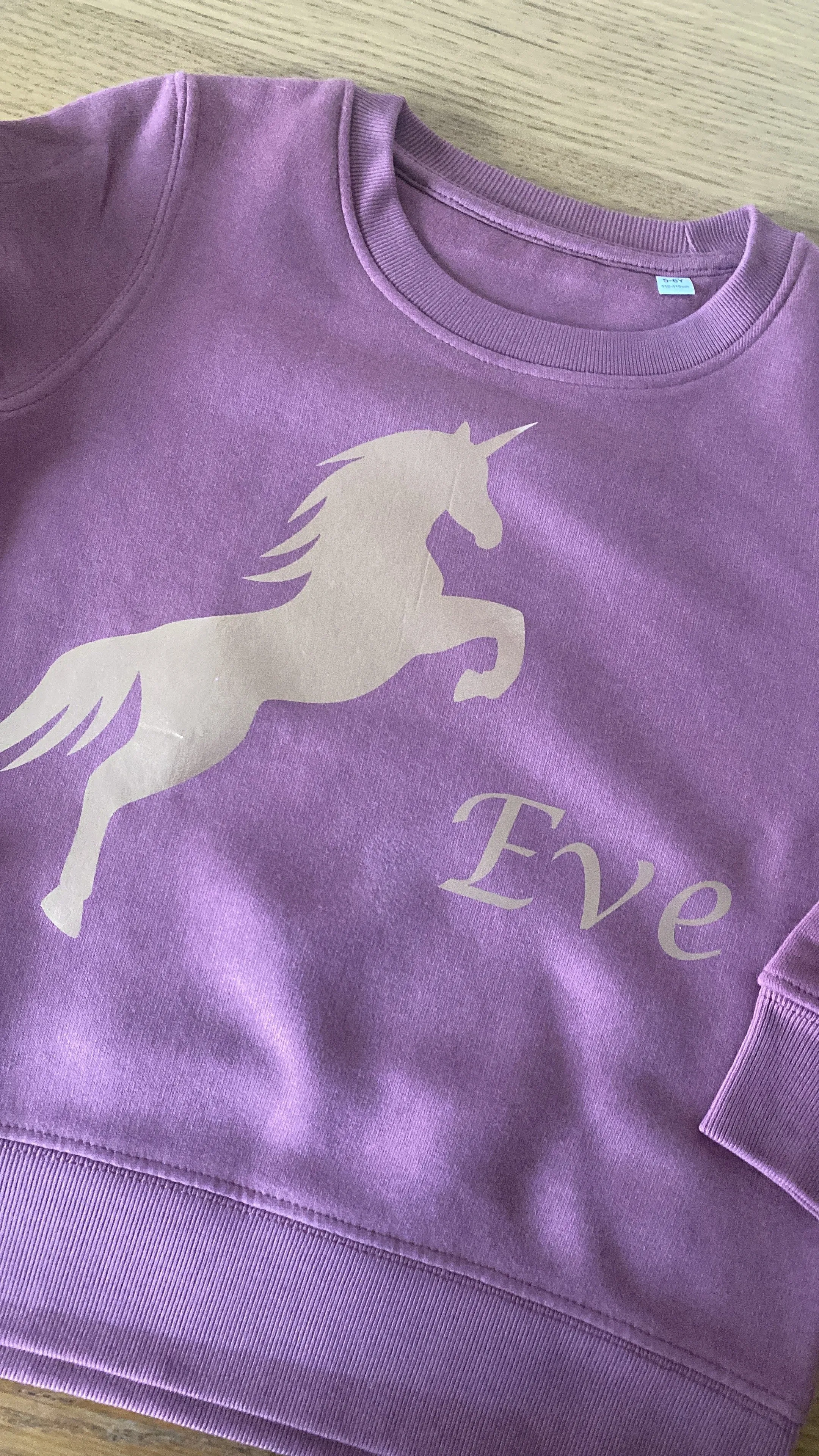 Personalised Unicorn Sweatshirt