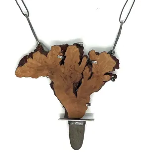 Rock and wood necklace