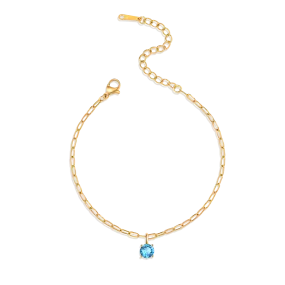 Round-Cut Birthstone Bracelet