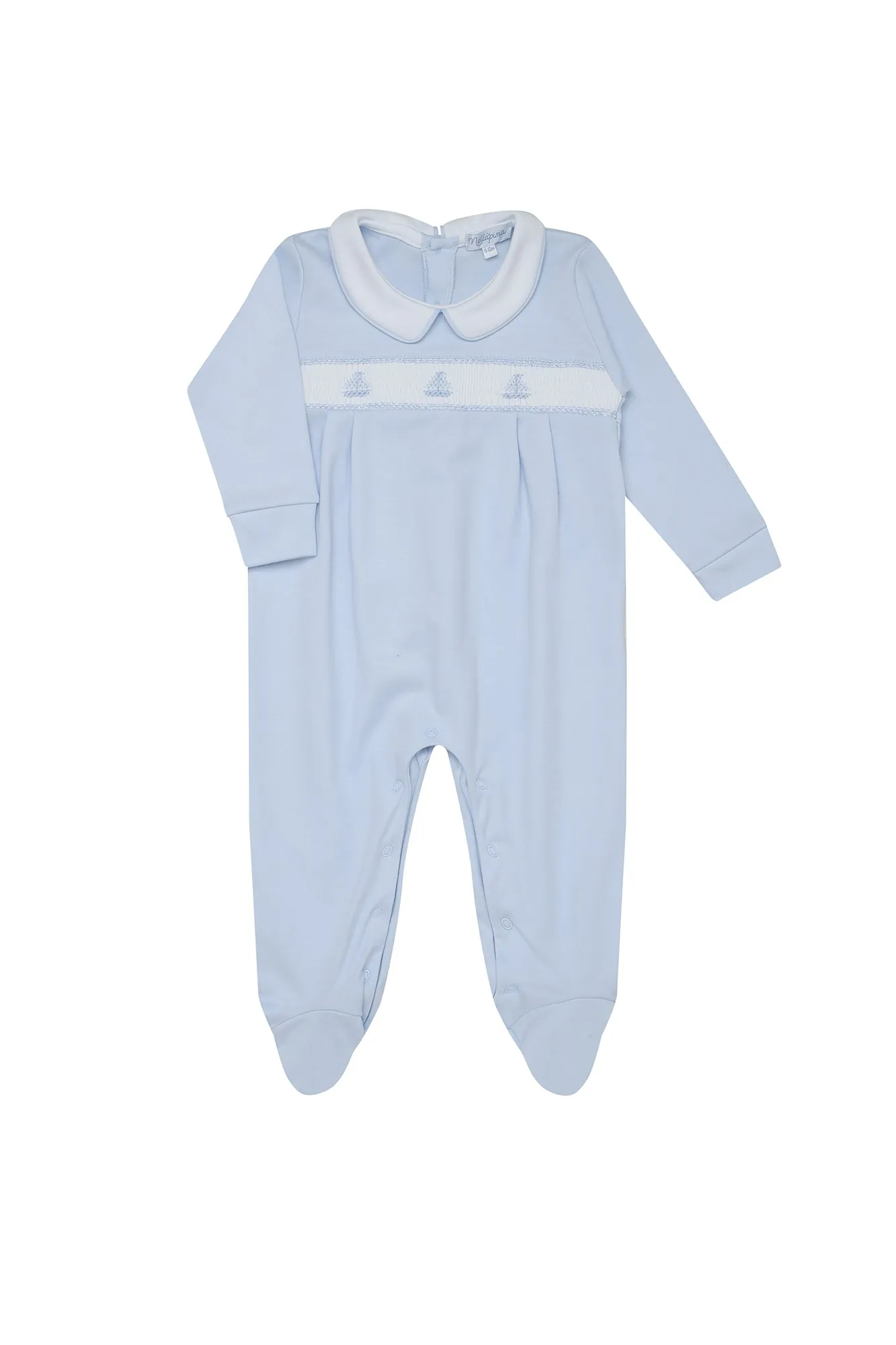 Sailboat Smocked Footie