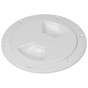 Sea-Dog Smooth Quarter Turn Deck Plate - White - 8 [336180-1]