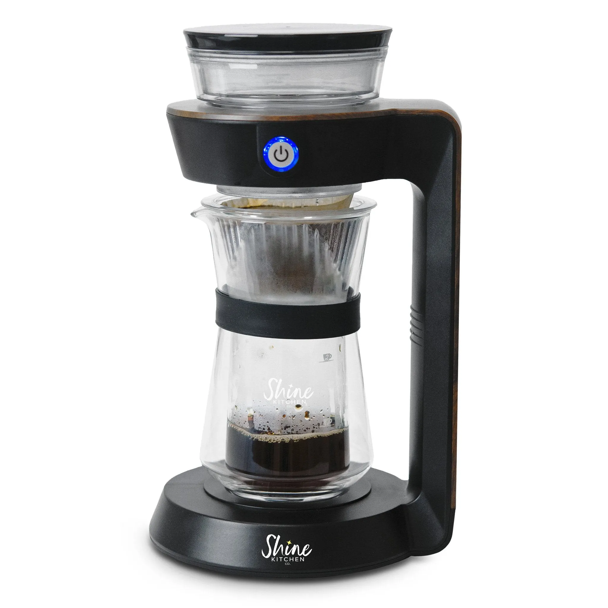 Shine Kitchen Co. Automatic Pour Over Coffee Machine and Lifeboost Coffee Bundle