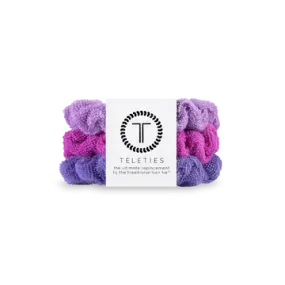 Teleties Terry Cloth Scrunchies - Large Band Pack of 3 - Antigua